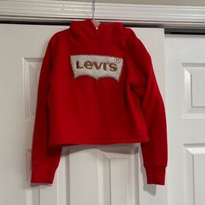 Levi's Kids Red Hoodie with Logo